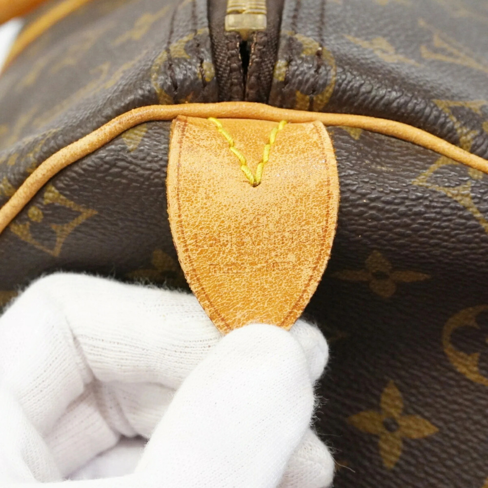 LOUIS VUITTON Brown Monogram Keepall 55 Boston Bag - Picture 5 of 14